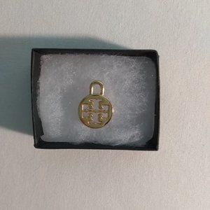 Tory Burch Gold Logo Charm Pendant